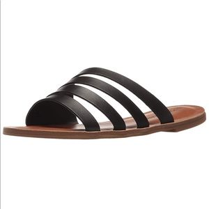 Lucky Brand Black Anika Slide Sandals